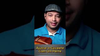 Ajustar Cavalete Com Um Pente  aulasdeviolino cursocompleto ccb [upl. by Ydniw483]