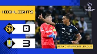 Aston Villa 30 Young Boys Dominant Display in Champions League Return [upl. by Atinat]