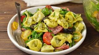 Spinach Tortellini Italian Pasta Salad [upl. by Auberon369]