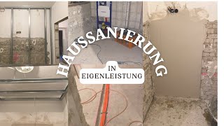 Haussanierung in Eigenleistung  Unser Keller  Zwischenstand Elektrik und Rohre  Kleiner Fail [upl. by Sidon]