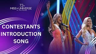 Miss Universe 2023 Contestants Introduction Song  Delegates Intro Background Music amp Soundtrack [upl. by Albertson]