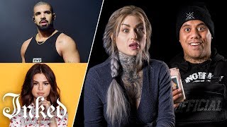 Tattoo Artists Guess Celebrity Tattoos  Tattoo Artists Answer [upl. by Ikim]