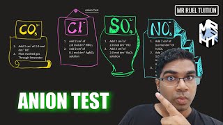 Anion Test  Test for carbonate ions chloride ions sulfate ions and nitrate ions [upl. by Delacourt334]