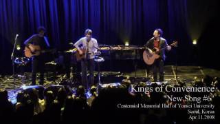 HD Kings of Convenience  Peacetime Resistance New Song 6 Seoul 2008 Part 9 [upl. by Nileuqay]