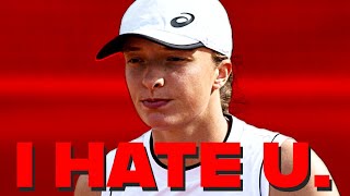 Most HATED player of Iga Swiatek Ostapenko WTA tennis [upl. by Dlonyar]