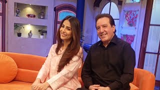 Jawed sheikh sab and ushna Shah interview on TV show [upl. by Yruy411]