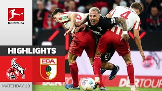 1 FC Köln  FC Augsburg 11  Highlights  Matchday 10 – Bundesliga 202324 [upl. by Mylor917]