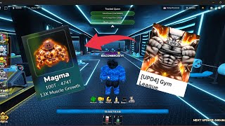 Getting Cyber Gym and Magma body alter in Roblox Gym League [upl. by Leon]