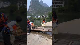 Chinese 🇨🇳 Risky Boat ⛵ Riding 😱  shortvideo [upl. by Iblehs]