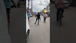 🤯Aaj to Bach Gaya wo no 🤬shorts viralvideos skater road viratmf900 [upl. by Embry]