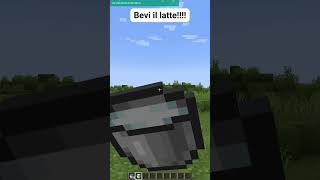 Buono il Latte BEVILO SUBITO shorts minecraft [upl. by Niveek]