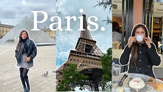 PARIS VLOG  eiffel tower cafes river cruise good food and parks [upl. by Wolbrom]