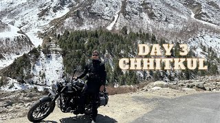 Day 3  Chhitkul to Fagu  2023 Honda CB 350 Highness  DLX PRO  Pearl Black [upl. by Llerdnad]