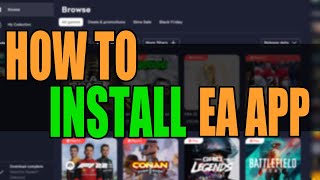 Install EA App in Windows On PC [upl. by Wilkey517]