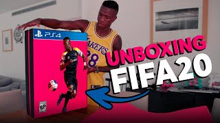 JOGUEI O FIFA 20 EXCLUSIVO  UNBOXING E GAMEPLAY [upl. by Etnomal]