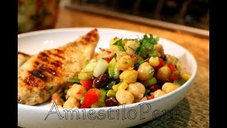 ENSALADA DE GARBANZOS con verduras [upl. by Sankey]