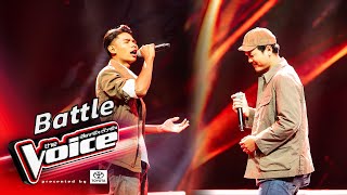 ไม้ VS ยีนส์  อยู่ตรงนี้  Battle  The Voice Thailand 2024  10 Nov 2024 [upl. by Tamer]