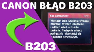 Jak usunąć BŁĄD B203 w drukarkach CANON MG5750 MG5540 iP7210 MG6650 MG6420 MG5550 itd [upl. by Desdamonna]