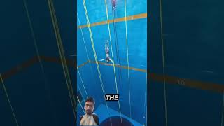 Deepest pool diver swimming dive diving rockclimbing climbing sports pool swimmer [upl. by Coh]