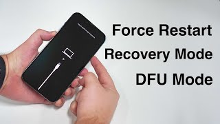 How to Force Restart and ENTER amp EXIT Recovery and DFU Mode iPhone 8 to 13 [upl. by Portwin548]