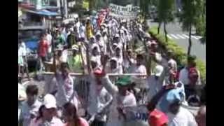 the sumilao farmers entry to naga city on nov 16 2007 [upl. by Fancie]