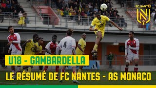 U18  Gambardella  Le résumé de FC Nantes  AS Monaco 01 [upl. by Amikan]