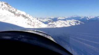 Landing and takeoff on a glacier [upl. by Einahteb527]