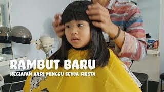 RAMBUT BARU  SEHARIAN BERSAMA SENJA  DAILY ROUTINE SENJA FIRSTA [upl. by Bedad]