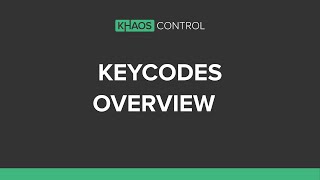 Keycodes Overview [upl. by Noelle]