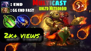 unlimited meteoroid Keepers Ogre magi build is really broken  7× fire blast and ignite  dota2 [upl. by Ahsenroc994]