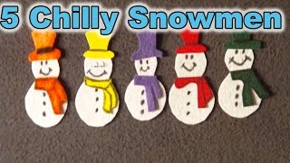 Winter Preschool Songs  5 Chilly Snowmen song  Littlestorybug [upl. by Muna493]