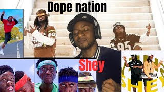 Dope Nation Shey Visualizer official video reaction [upl. by Zailer66]