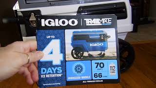 Igloo Trailmate journey 70 QT cooler first impressions [upl. by Nalepka]