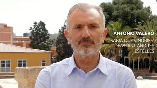 Antonio Valero recita el soneto Sabia que vindries de Estellés [upl. by Akem]