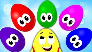 Colors Song with Crazy Eggs  Preschool Videos For Kids  Baby Songs [upl. by Naxela]