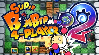 THE BIGGEST BOMBERMAN YET  Super Bomberman R2 4 Player Gameplay [upl. by Selec414]