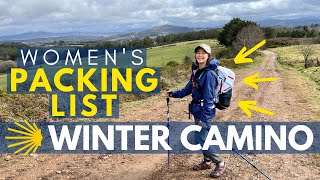 Womens Winter Camino de Santiago Packing List Camino de Invierno ULTRALIGHT [upl. by Jonati]