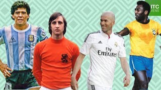 The 100 Greatest Footballers of All Time [upl. by Llerdna]