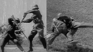 Waffen SS amp Wehrmacht handtohand combat training [upl. by Sipple]