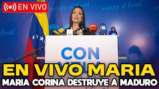 🔴URGENTE HABLA MARIA CORINA MACHADO 🔥ITALIA Y EEUU RECONOCEN A EDMUNDO COMO PRESIDENTE [upl. by Studley]