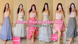 Meesho Must have Skirts Under 400 Korean Skirts TryOn meesho Debasmitasahoo skirt trending [upl. by Ester137]