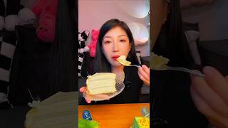 Delicious cake asmr asmr mukbang eatsounds shorts youtubeshorts food cake dessert [upl. by Corrie]