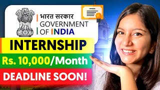 🔥 URGENT Government Internship with Certificate  ₹10000 ⚠️ Few Days Left  Open to All [upl. by Barbey]