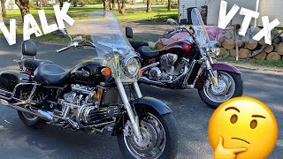 Honda Valkyrie vs Honda VTX1800 Side By Side Comparison [upl. by Anitsyrc]