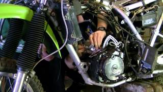 Motorcycle  Kawasaki KLR 250 rebuilt  time ellipse 720HD [upl. by Azil]