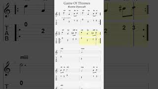 Game Of Thrones Guitar Tab Notes  Ramin Djawadi [upl. by Storer223]