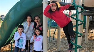 HIDE AND SEEK with HZHTube at the playground [upl. by Malarkey571]