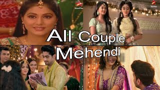 💞all couple mehendi look function video yrkkh serial [upl. by Narine]