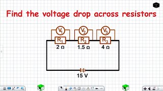 Find the voltage drop across resistors Grade 12 Physical Sciences [upl. by Laurita]