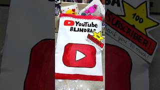 Youtube blind bag unboxing Thanks for 100 subscriber🥹❤ shorts blindbag unboxing asmr [upl. by Aiclef]